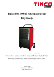 Timco Tools 102611934 Operation Manual