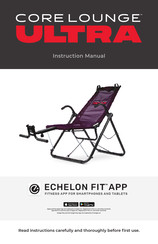 Echelon CORELOUNGE ULTRA CORELU03-FN Instruction Manual