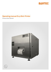 Bartec Ex p Slot-Printer Operating Manual