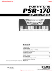 yamaha psr 170 manual