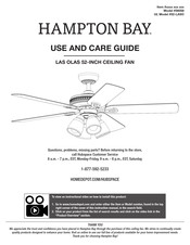 HAMPTON BAY 52-LASO Use And Care Manual