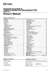 FUNAI DBVR-7510 Owner's Manual