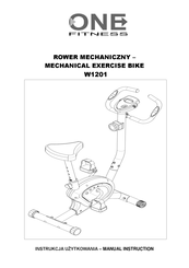 ONE FITNESS W1201 Manual Instruction
