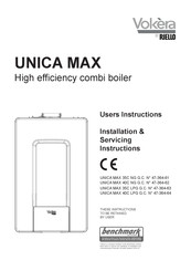 Riello Vokera UNICA MAX 35C LPG G.C. User Instructions