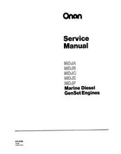 Onan MDJE Service Manual
