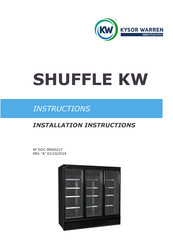 Kysor/Warren SHUFFLE KW Installation Instructions Manual