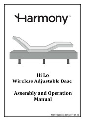Harmony Hi Lo Assembly And Operation Manual