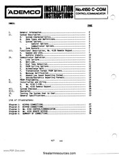ADEMCO 4150 C-COM Installation Instructions Manual