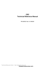 EDWARDS SYSTEMS TECHNOLOGY CRC Technical Reference Manual