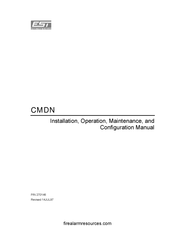 EDWARDS SYSTEMS TECHNOLOGY CMDN Installation Operation & Maintenance