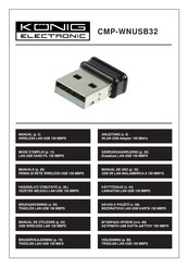 König Electronic CMP-WNUSB32 Manual