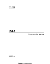 EDWARDS SYSTEMS TECHNOLOGY IRC-3 Programming Manual