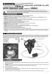 Sealey VS0041 Instructions