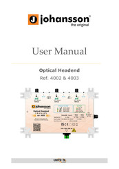 Unitron Johansson 4003 User Manual