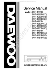 Daewoo DVR-1983D(GB) Service Manual