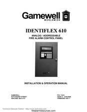 Gamewell IdentiFlex 610 Installation & Operation Manual