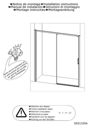 Kinedo SMART DESIGN C+F Installation Instructions Manual