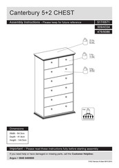 Argos Canterbury 476/9086 Assembly Instructions Manual