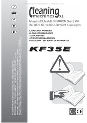 Cleaning Machines KF35E Manual