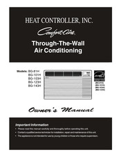 Heat Controller COMFORT-AIRE BG-101H Owner's Manual