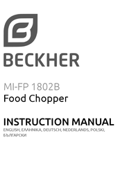 BECKHER MI-FP 1802B Instruction Manual