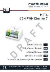 CHERUBINI META 4 CH PWM DIMMER 7 Instructions Manual