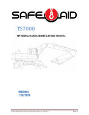 Safeaid TS7000 Operator's Manual