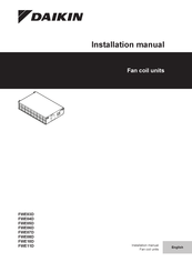 Daikin FWE03D Series Installation Manual