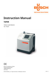 BUSCH TAPIR Instruction Manual