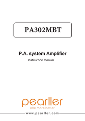 Pearller PA302MBT Instruction Manual