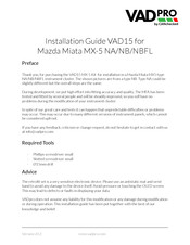 CANchecked VADpro VAD15 Installation Manual