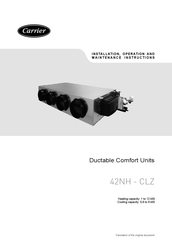 Carrier 42NH - CLZ Installation, Operation And Maintenance Instructions
