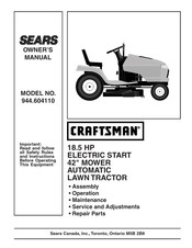 Sears CRAFTSMAN 944.604110 Owner's Manual