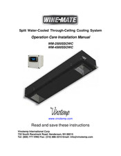 Vinotemp WINE-MATE WM-2500SSOWC Operation Care Installation Manual