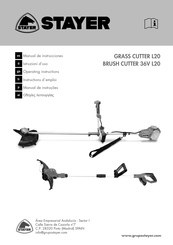 stayer BRUSH CUTTER 36VL20 Operating Instructions Manual