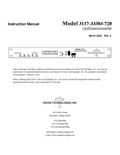 Cross Technologies 3117-3338 720 Series Instruction Manual