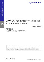 Renesas CPX4 DC-PLC User Manual