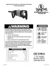 Cornwell Tools CAT-3790-6 Operating Instructions