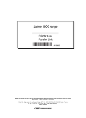 Dover IMAJE Jaime 1000 Series Manual