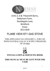 Newman FLAME VIEW ST1 Installation & Servicing Book