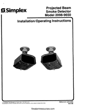 Simplex 2098-9650 Installation & Operating Instructions Manual