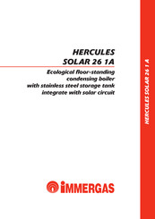 Immergas HERCULES SOLAR 26 1A Manual