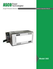 ASCO POWER TECHNOLOGIES 360 Installation & Operation Manual