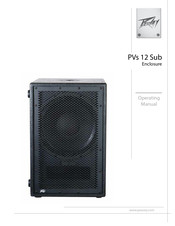 Peavey PVs 12 Sub Operating Manual