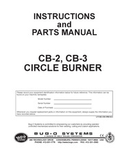 Bug-O Systems CB-2 Instructions And Parts Manual