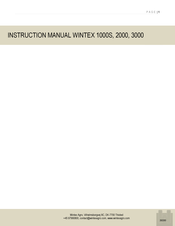 Wintex Agro 3000 Instruction Manual