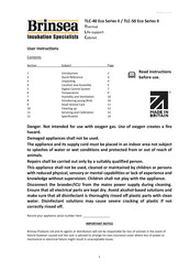 Brinsea TLC-50 Eco User Instructions