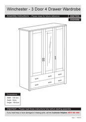 HOME RETAIL GROUP Winchester 656/7035 Assembly Instructions Manual