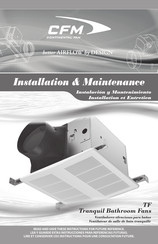 CFM TF Series Installation & Maintenance