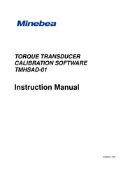 Minebea TMHSAD-01 Instruction Manual
